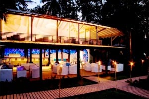 Le Cameleon Hotel restaurant, Caribbean, Costa Rica