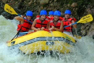 Costa Rica whitewater rafting at Arenal Volcano