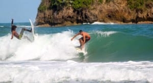 Surfing Playa Cocles Costa Rica