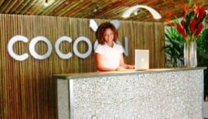 Cocoon hotel lobby
