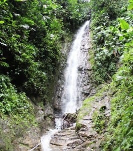 Canyoneering waterfall in Arenal Costa Rica