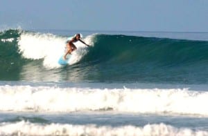 Surfing at Hotel Tropico Latino