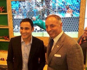 Keylor Navas and Costa Rica Tourism Minister, via Facebook