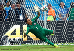 Keylor Navas in 2014 World Cup (keylornavas.com)