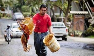 Molasses on Nosara streets, photo by Adam Dietrich