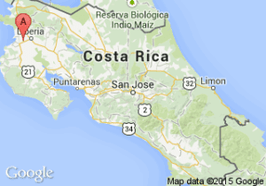 Airport map Liberia - San Jose Costa Rica