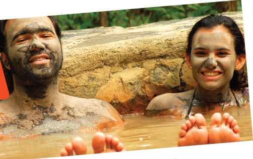 Hot spring mud baths at Hacienda Guachipelin