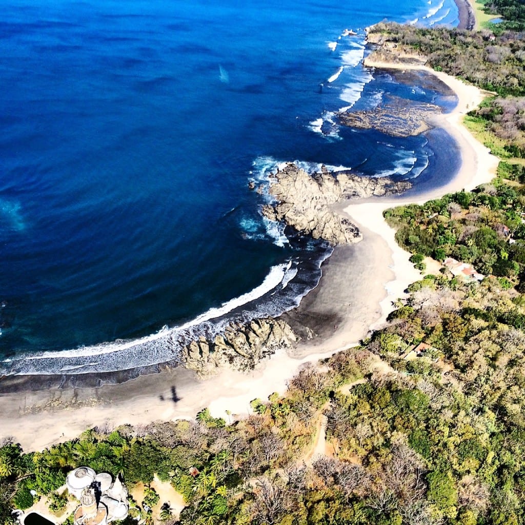 Playa Pelada, Nosara from the air