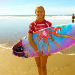 Surfer Leilani McGonagle of Costa Rica, image from FB