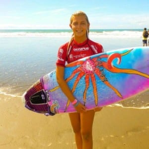 Surfer Leilani McGonagle of Costa Rica, image from FB