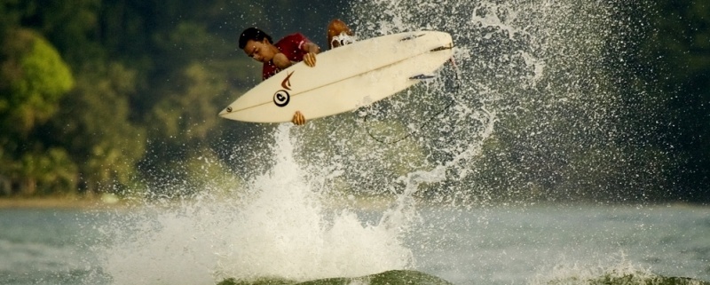 Surfing Playa Hermosa by Jaco, Costa Rica