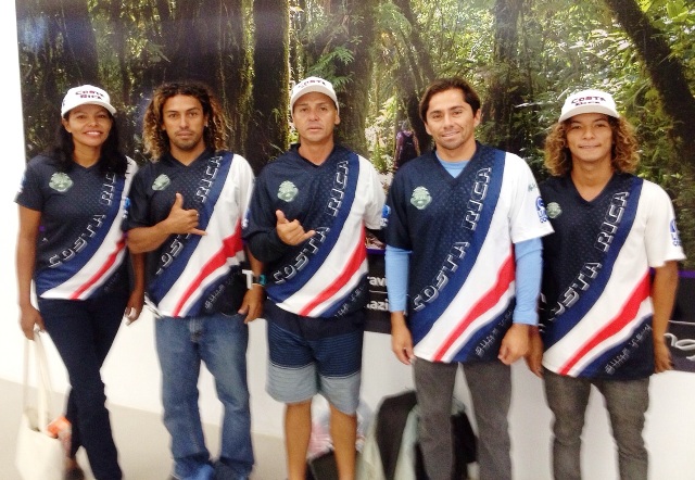 Costa Rica National SUP team, photo by Costa Rica Surf Federation