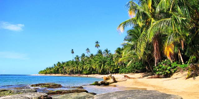 Caribbean beach Southern Costa Rica