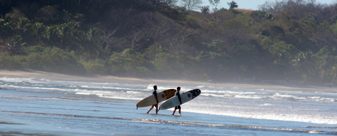 Surfing Nosara, Costa Rica