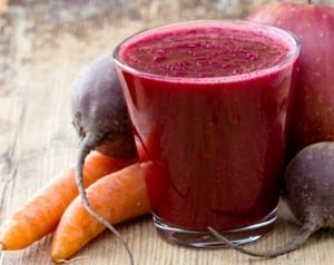 Apple, Carrot and Beet smoothie