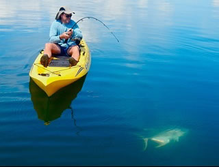 Kayak fishing Golfo Dulce Costa Rica