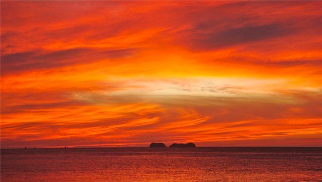 Playa Prieta Guanacaste Costa Rica sunset