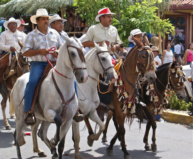 Fiestas Costa Rica traditional horse parade