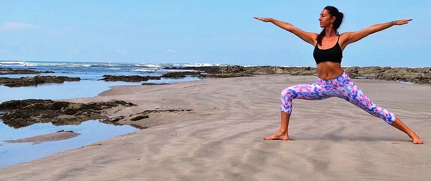Yoga instructor Nancy Goodfellow, Pranamar Villas, Santa Teresa, Costa Rica