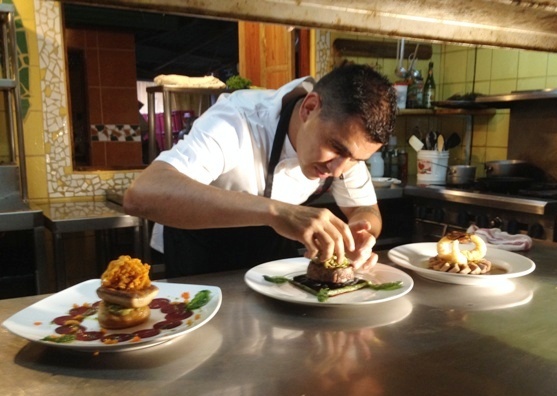 Chef Randy Siles at Hotel Tropico Latino in Santa Teresa Costa Rica