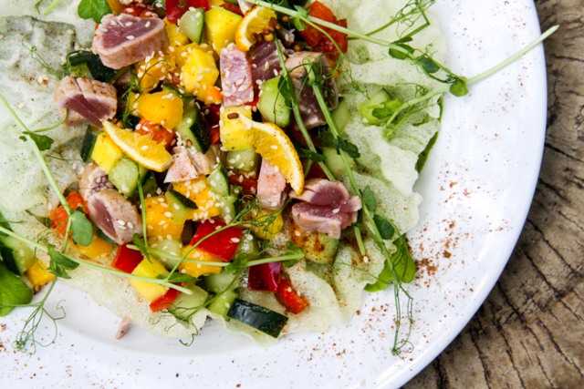 Costa Rican cuisine at Hotel Tropico Latino in Santa Teresa