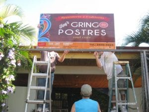 erecting-new-sign-by