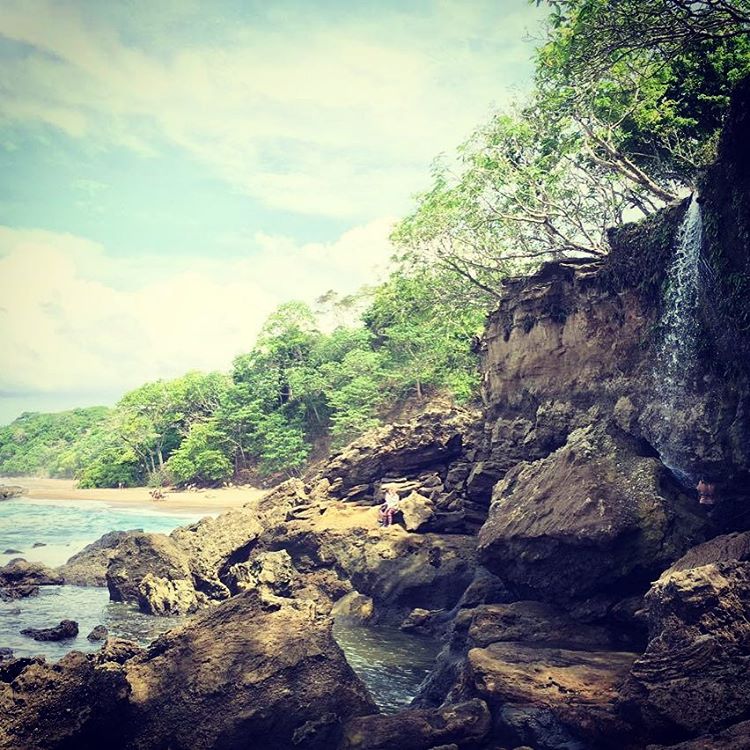 El Chorro Waterfall on Cocolito Beach in Montezuma