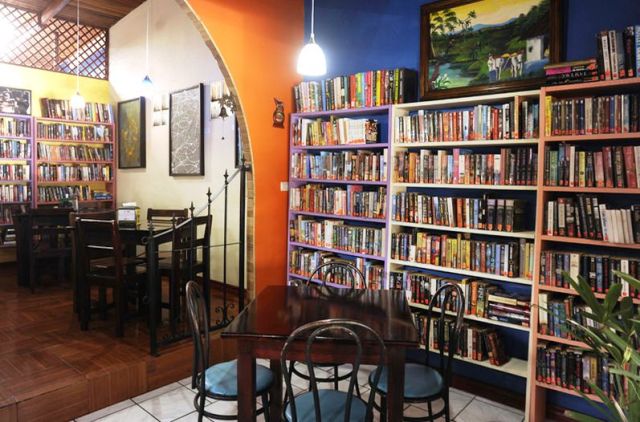 Friendship Library at La Carreta Restaurant in Atenas Costa Rica