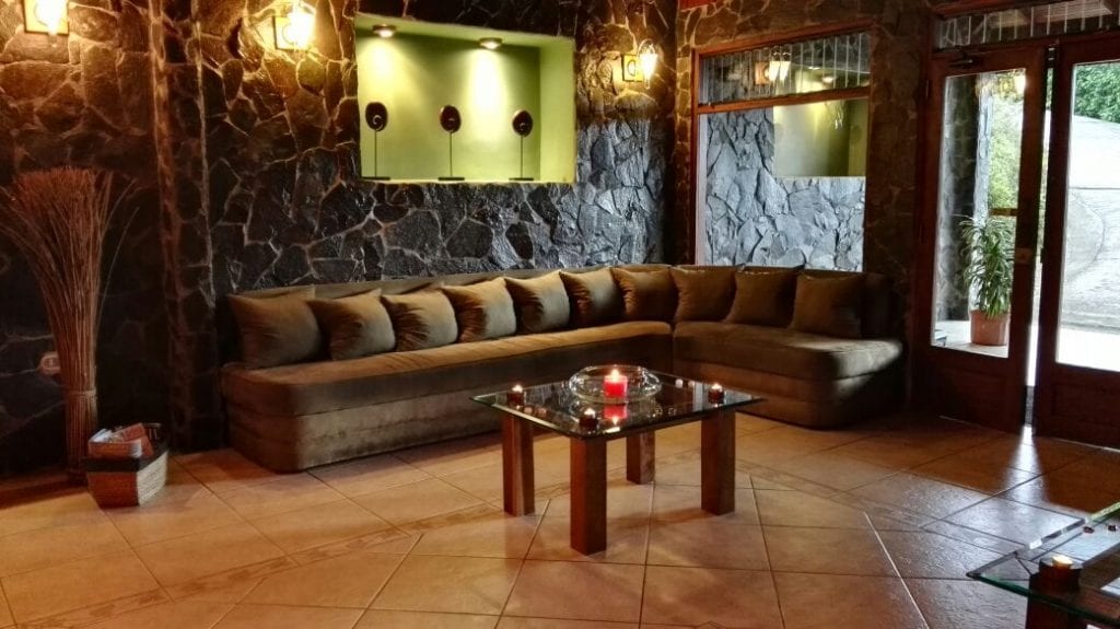 Reception Area at Green Leaf Spa, El Establo Mountain Hotel