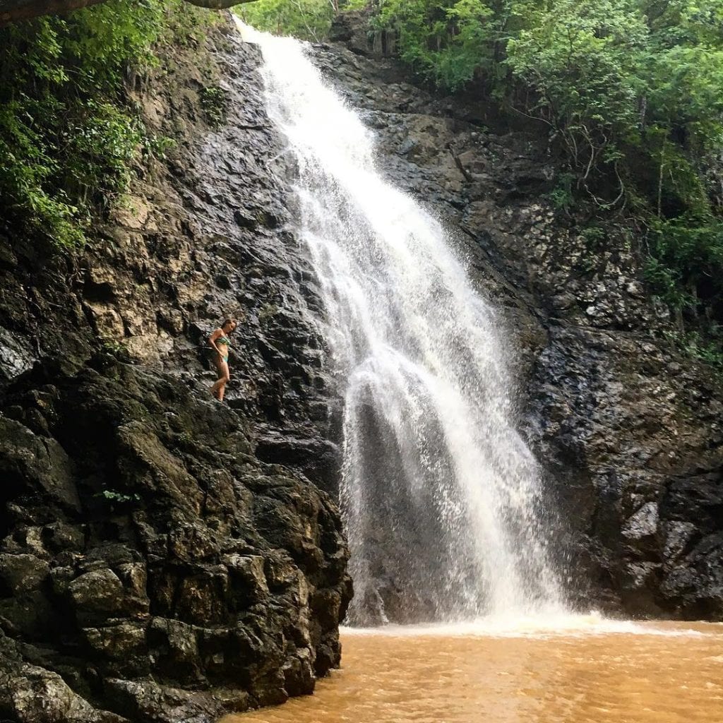 Side view of first waterfall on Montezuma river