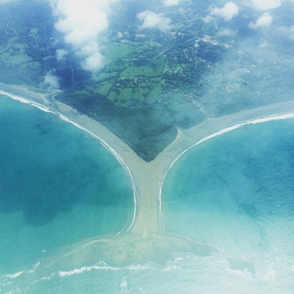 Whale's Tail land formation, South Pacific Costa Rica, photo credit tanisquinn