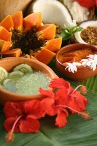 Natural products at Yoga & Spa Natural at Hotel Tropico Latino.