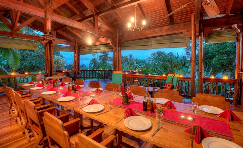 Dining at Playa Nicuesa Rainforest Lodge in Costa Rica