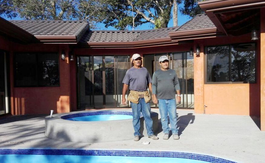 Ovido and Rolando Perez Gonzalez, master builders in Atenas Costa Rica