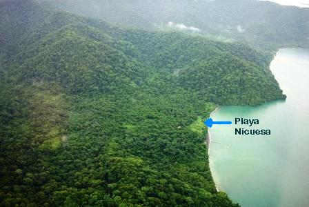 Playa Nicuesa by the Osa Peninsula in Costa Rica