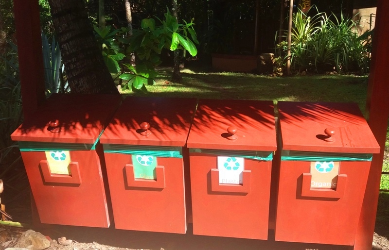 Recycling at Hotel Tropico Latino in Costa Rica