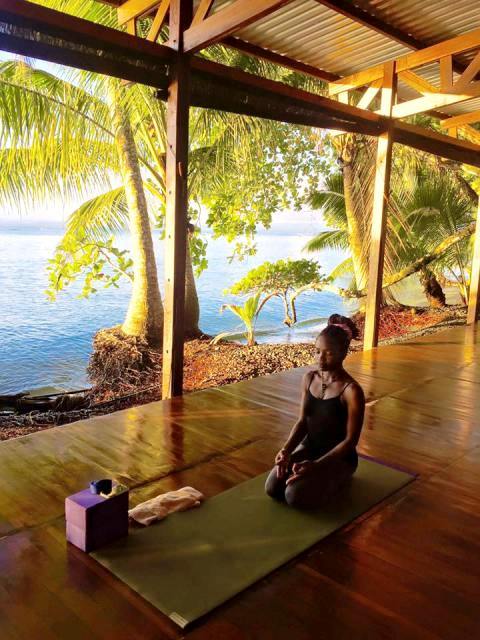 Yoga at Playa Nicuesa Rainforest Lodge in Costa Rica
