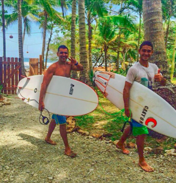 Chef Randy Siles at Hotel Tropico Latino loves surfing