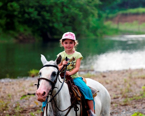 Horseback riding on Santa Teresa Beach Costa Rica
