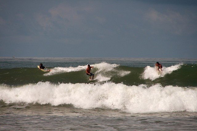 Surfing Playa Dominical - Photo by Christian Haugen