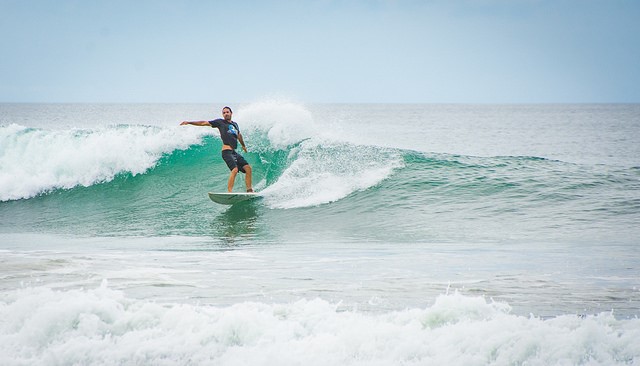 Surfing Playa Grande, Costa Rica - Photo by Viv Lynch
