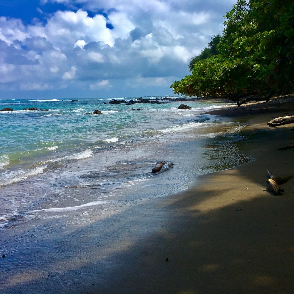 Beach at Corcovado National Park, photo credit @crazycarter222.