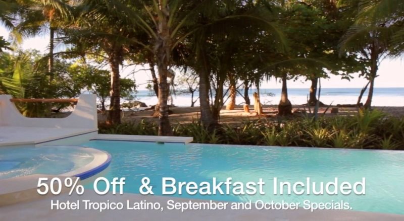 Special promotion Hotel Tropico Latino Oct 2017
