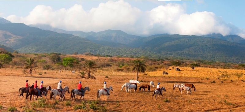 Horseback riding in Guanacaste Costa Rica at Hacienda Guachipelin
