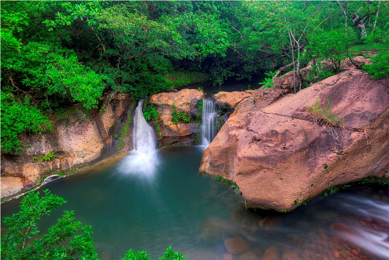 Waterfalls at Hacienda Guachipelin