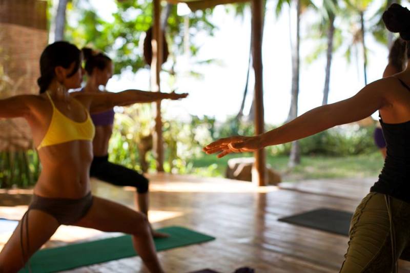 beachfront Yoga in Santa Teresa Cosa Rica